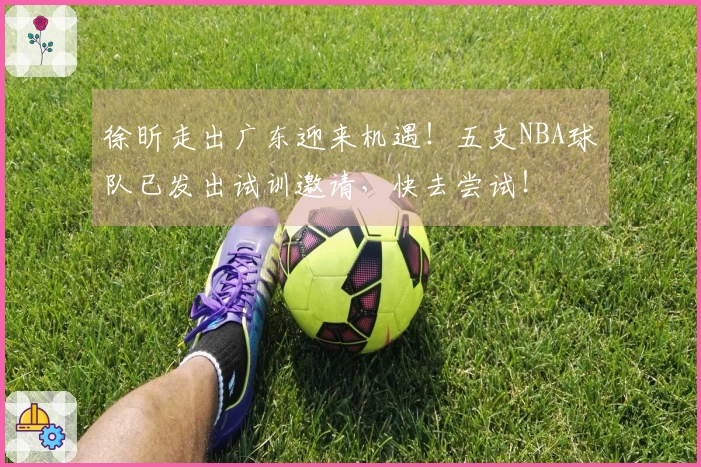 徐昕走出广东迎来机遇！五支NBA球队已发出试训邀请，快去尝试！